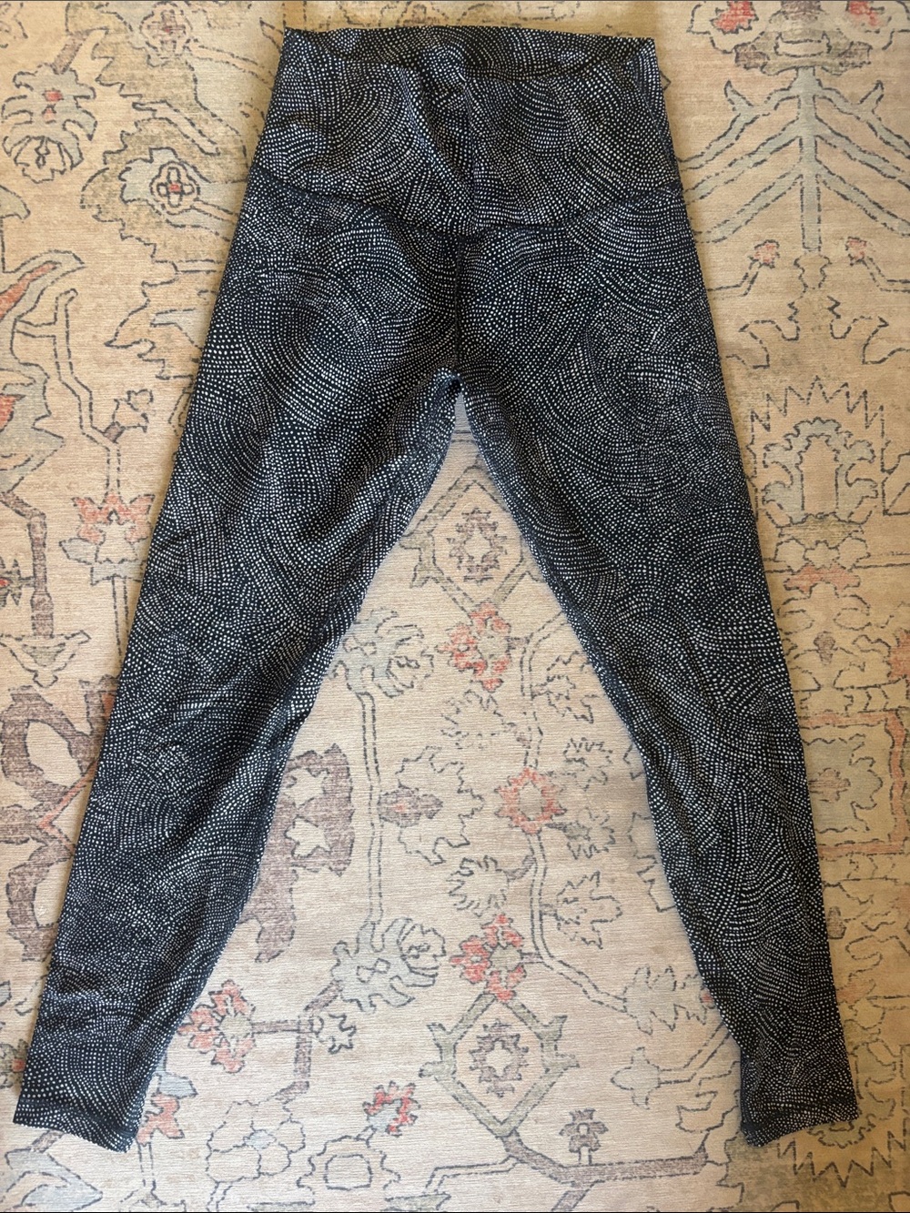 lululemon athletica Black and White Dot-Print High-Rise Jeggings